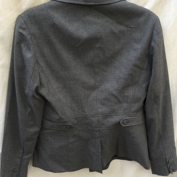 Larry Levine suit sz10 grey /black houndstooth - Picture 6 of 8